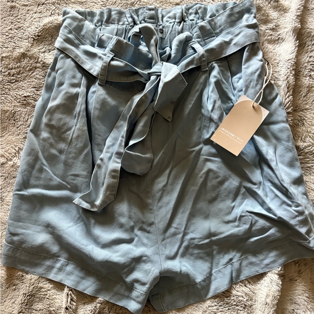 Jackson Rowe High Waist Blue Shorts